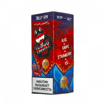  IMPORT HUSKY  FAKE ULTRA STRONG - JOLLY GIN (алоэ виноград клубника лед) 30 мл фотография 1табачный.рф