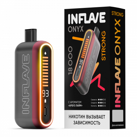  НСЖ INFLAVE ONYX STRONG 18000 зат.Арбуз лайм фотография электронка pod 1табачный.рф