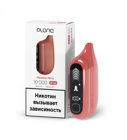 НСЖ PLONQ MAX PRO Малина Мята (10.000 зат.) фотография электронка pod 1табачный.рф