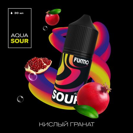 FUMMO PREMIUM AQUA SOUR - Кислый Гранат, 30 мл фотография 1табачный.рф