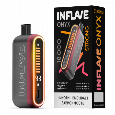  НСЖ INFLAVE ONYX STRONG 18000 зат.Малина Грейпфрут фотография электронка pod 1табачный.рф